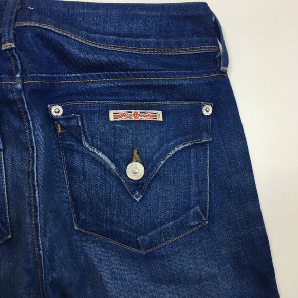 HUDSON Denim Curt Wash COLLIN Whiskers Distressing 5 Pocket Skinny Jeans - Picture 10 of 16